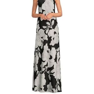 Gianni Bini Black and White Cowl Neck Sundress